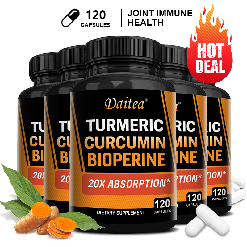 Turmeric Curcumin Capsule - Kurkuma Curcumine met BioPerine 95% -