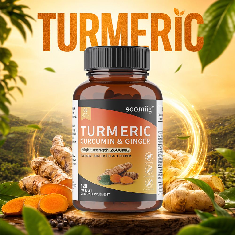 Turmeric Curcumin Capsule - Kurkuma Curcumine capsules met gember en