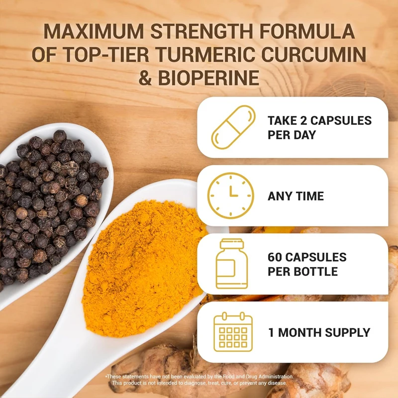 Kurkuma Supplement met Zwarte  - Turmeric Curcumin Capsule recensie en prijs