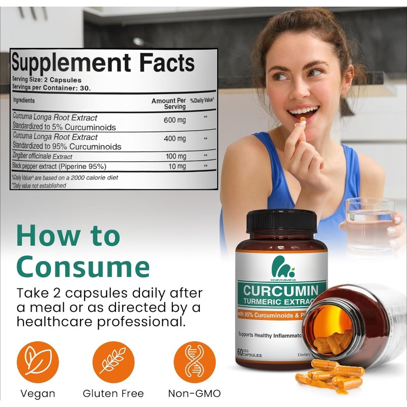 Voeding Curcumine Kurkuma Supp - Turmeric Curcumin Capsule recensie en prijs
