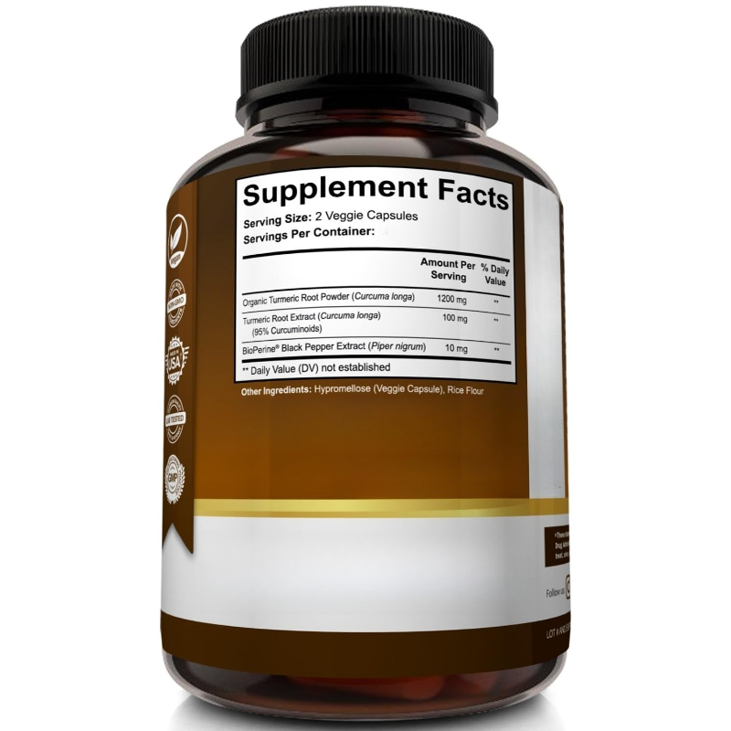 Kurkuma Curcumine-supplement 1 - Turmeric Curcumin Capsule recensie en prijs
