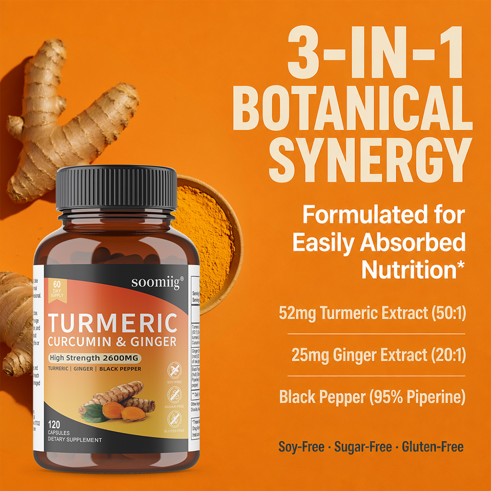 Kurkuma, gember & zwarte peper - Turmeric Curcumin Capsule recensie en prijs