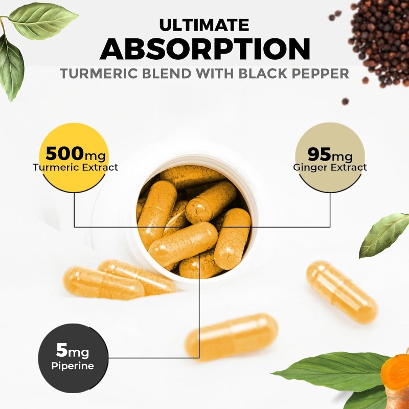 Kurkuma, Piperine, Vitamine Zi - Turmeric Curcumin Capsule recensie en prijs
