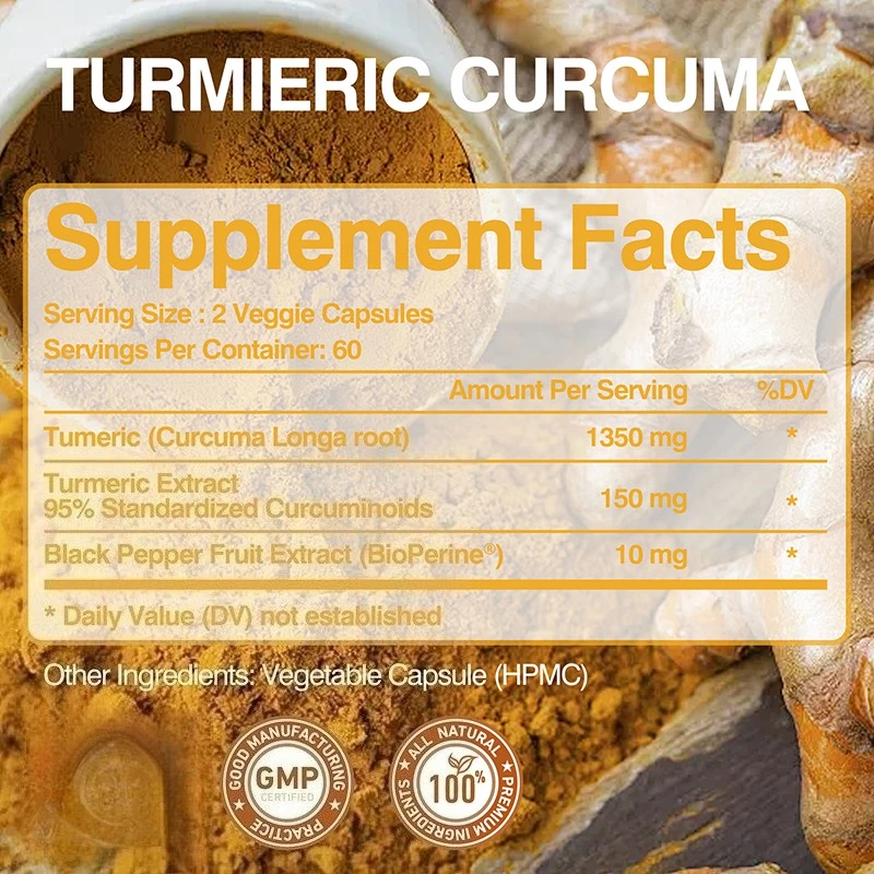 Kurkuma Curcumine Capsules - H - Turmeric Curcumin Capsule recensie en prijs