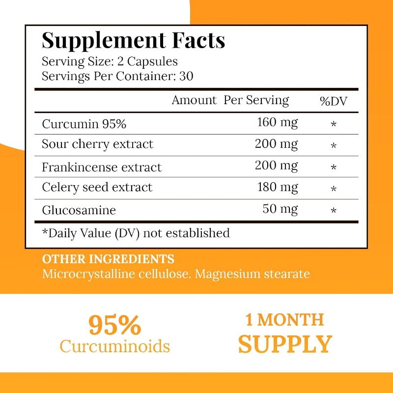 Curcumine 95% Glucosamine beva - Turmeric Curcumin Capsule recensie en prijs